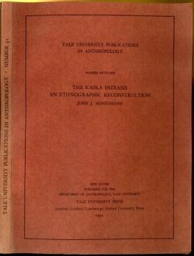 Bild des Verkufers fr The Kaska Indians: An Ethnographic Reconstruction zum Verkauf von The Book Collector, Inc. ABAA, ILAB