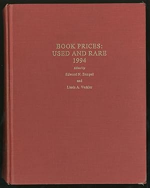 Bild des Verkufers fr Book Prices: Used and Rare 1994 zum Verkauf von Between the Covers-Rare Books, Inc. ABAA