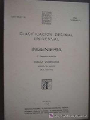 CLASIFICACIÓN DECIMAL UNIVERSAL. INGENIERÍA.