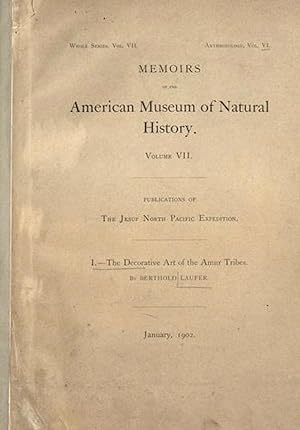 THE DECORATIVE ART OF THE AMUR TRIBES; Jesup North Pacific Expedition, American Museum of Natural...