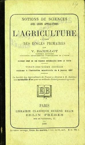 L'agriculture à l'usage des écoles primaires.