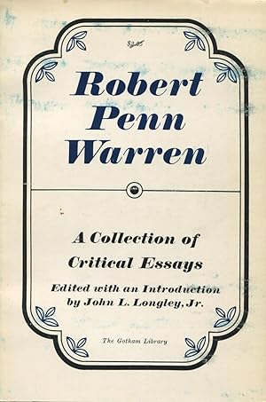 Seller image for Robert Penn Warren: A Collection Of Critical Essays for sale by Kenneth A. Himber