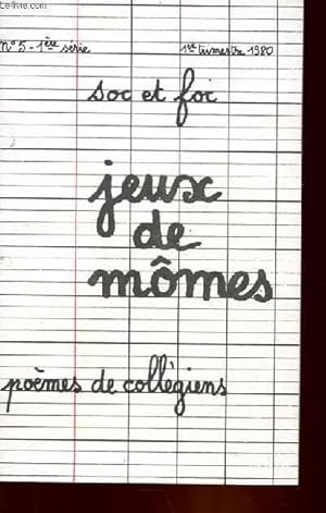 Image du vendeur pour JEUX DE MOMES mis en vente par Le-Livre