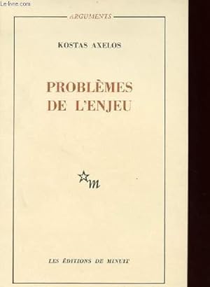 Bild des Verkufers fr PROBLEMES DE L'ENJEU. zum Verkauf von Le-Livre