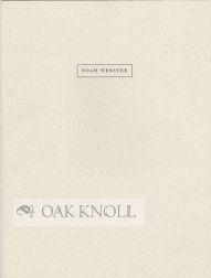 Imagen del vendedor de NOAH WEBSTER, 1758-1843 a la venta por Oak Knoll Books, ABAA, ILAB