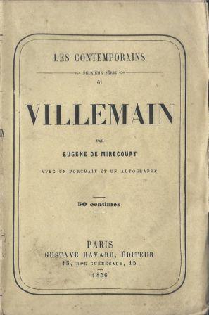 Seller image for Villemain for sale by LES TEMPS MODERNES