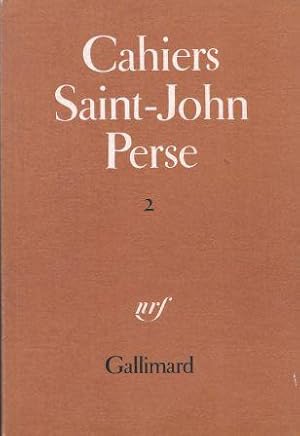 Imagen del vendedor de Cahiers Saint-John Perse, numro 2 a la venta por LES TEMPS MODERNES