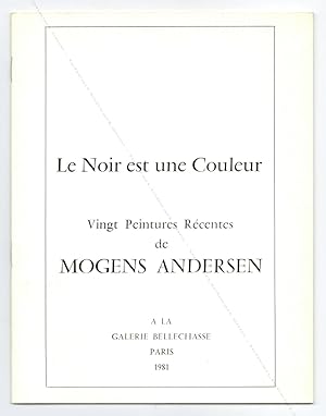 Imagen del vendedor de Mogens ANDERSEN. Le noir est une couleur. a la venta por Librairie-Galerie Dorbes Tobeart