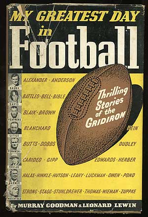 Bild des Verk�ufers f�r My Greatest Day in Football zum Verkauf von Between the Covers-Rare Books, Inc. ABAA