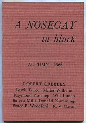 Bild des Verkufers fr A Nosegay in Black: Volume I, Number 1, Autumn 1966 zum Verkauf von Between the Covers-Rare Books, Inc. ABAA