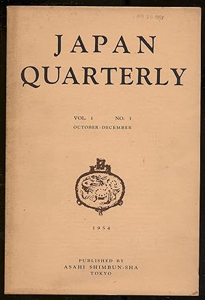 Seller image for Japan Quarterly: October-December 1954, Vol. I, No. I. for sale by Between the Covers-Rare Books, Inc. ABAA