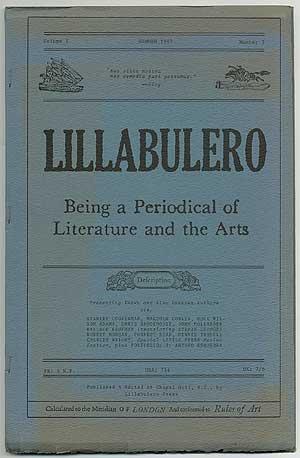 Seller image for Lillabulero - Volume 1, Number 3, Summer 1967 for sale by Between the Covers-Rare Books, Inc. ABAA