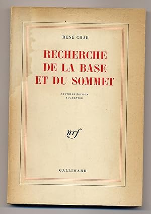 Seller image for Recherche de la base et du sommet for sale by Between the Covers-Rare Books, Inc. ABAA