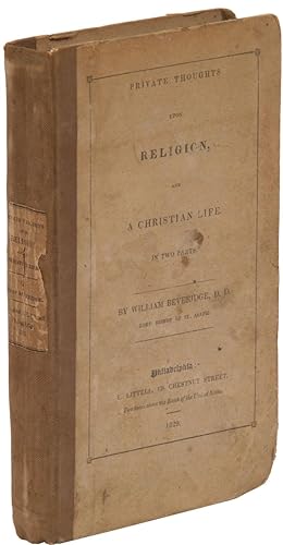 Seller image for Private Thoughts Upon Religion, and A Christian Life. In Two Parts for sale by Between the Covers-Rare Books, Inc. ABAA