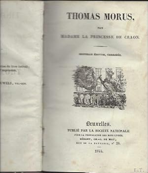 Bild des Verkufers fr THOMAS MORUS. zum Verkauf von BOOKSELLER  -  ERIK TONEN  BOOKS