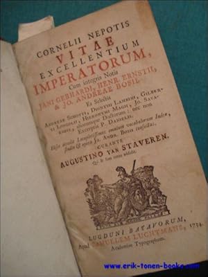 Bild des Verkufers fr CORNELII NEPOTIS VITAE EXCELLENTIUM IMPERATORUM. zum Verkauf von BOOKSELLER  -  ERIK TONEN  BOOKS