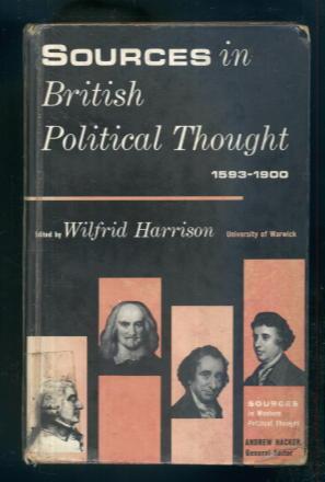 Image du vendeur pour Sources in British Political Thought 1593-1900 mis en vente par Lazy Letters Books