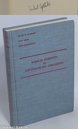 Immagine del venditore per Radical currents in contemporary philosophy venduto da Bolerium Books Inc.