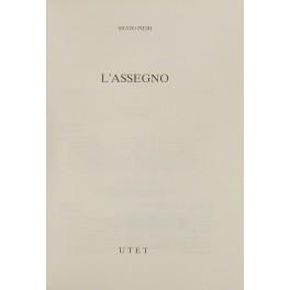 Bild des Verkufers fr L'assegno zum Verkauf von Libreria Antiquaria Giulio Cesare di Daniele Corradi