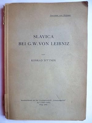 Seller image for Slavica bei G.W. von Leibniz. for sale by Ostritzer Antiquariat