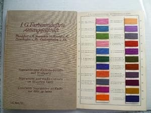 Farb-Musterkarte. Supramin- und Radiofarbstoffe auf Wollgarn. (I.G. 164/C).