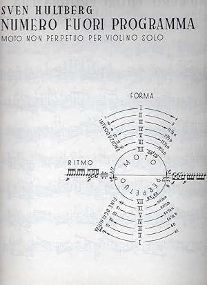 Numero Fuori Programma - per Violino Solo [SCORE]