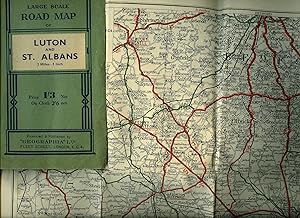 Seller image for 2 Miles to 1 Inch Geographia Large Scale Road Map of Luton and St. Albans [Code M BM] for sale by Little Stour Books PBFA Member