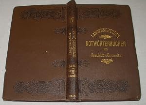 Bild des Verk�ufers f�r Langenscheidts Notw�rterbuch f�r Reise, Lekt�re, Konversation Band IV zum Verkauf von Versandhandel f�r Sammler