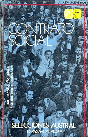 Image du vendeur pour CONTRATO SOCIAL mis en vente par Libreria 7 Soles