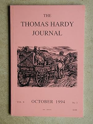 Seller image for The Thomas Hardy Journal. Volume X. Number 3. October 1994. for sale by N. G. Lawrie Books