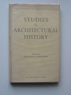 Bild des Verk�ufers f�r STUDIES IN ARCHITECTURAL HISTORY zum Verkauf von Stella & Rose's Books, PBFA