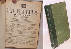 Gaceta de la Republica; diario oficial, año CCLXXII, tomo III, num. 192 - num. 212 (11 July 1938 ...