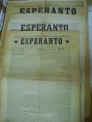ESPERANTO. Duonmonata Internacia Gazeto. Nº1 de febreo 1907 al nº 89 de noviembre 1910 (88 NÚMEROS)