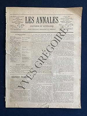 LES ANNALES POLITIQUES ET LITTERAIRES-N°667-5 AVRIL 1896