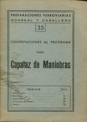 CONTESTACIONES AL PROGRAMA PARA CAPATAZ DE MANIOBRAS.