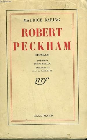Bild des Verkufers fr ROBERT PECKHAM. zum Verkauf von Le-Livre