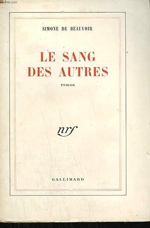 Seller image for LE SANG DES AUTRES. for sale by Le-Livre
