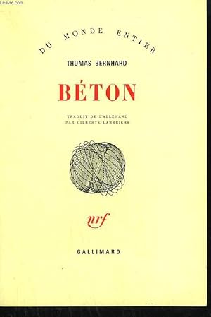 Image du vendeur pour BETON. mis en vente par Le-Livre