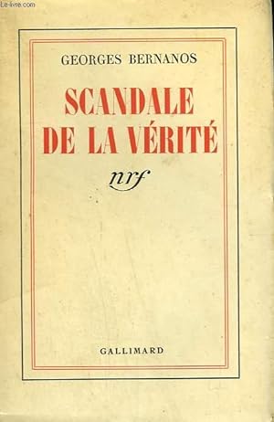 Image du vendeur pour SCANDALE DE LA VERITE. mis en vente par Le-Livre