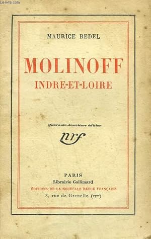 Seller image for MOLINOFF. INDRE ET LOIRE. for sale by Le-Livre