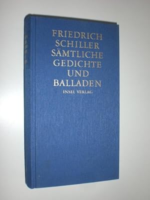 Seller image for Smtliche Gedichte und Balladen. for sale by Stefan Kpper