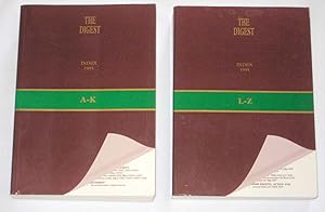 Bild des Verkufers fr The Digest Annotated British, Commonwealth and European Cases, Green-Band Index 1995 Reissue. 2 Volume Complete Set. zum Verkauf von Tony Hutchinson