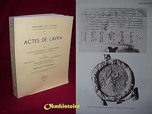 Archives de l'Athos - Livraison 11 : ACTES DE LAVRA ( Tome 4 ) Actes Serbes , Index , etc - -----...