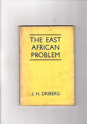 Image du vendeur pour The East African Problem mis en vente par Gwyn Tudur Davies