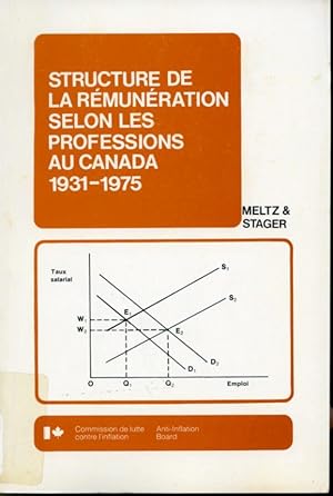 Seller image for Structure de la rmunration selon les professions au Canada 1931 - 1975 for sale by Librairie Le Nord