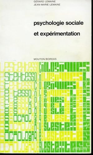 Seller image for Psychologie sociale et exprimentation for sale by Librairie Le Nord