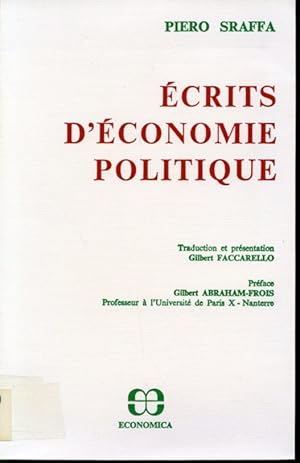 Seller image for crits d'conomie politique for sale by Librairie Le Nord