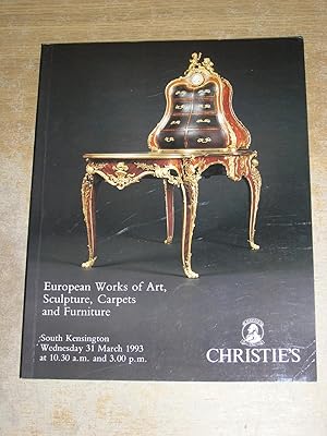 Christie's South Kensington European Works Of Art Sculpture Carpets & Furniture Wednesday 31 Marc...
