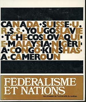 Seller image for Fdralisme et Nations for sale by Librairie Le Nord