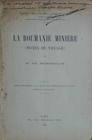 Imagen del vendedor de La Roumanie Minire (Notes de Voyage) a la venta por Bouquinerie L'Ivre Livre
